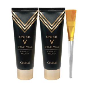 [끌레드벨]리프팅 팩 파워리프팅 V 마스크 70ml 2개+팩붓