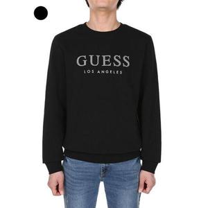 [게스]남성 체크원단 FLEECE SWEATSHIRT KN4K04C1