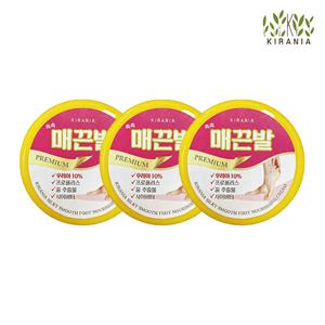 [상시용]키라니아 촉촉 매끈발 풋크림 100g x 3개