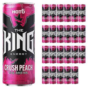 롯데 핫식스 더킹 크러쉬피치 355ml x 24캔