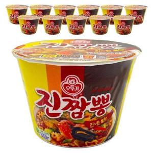 [셀러허브 식품]오뚜기 진짬뽕 큰컵 컵라면 115g x 12개