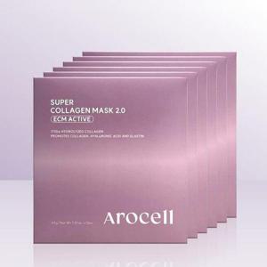 [셀러허브_뷰티]아로셀 슈퍼 콜라겐 마스크 2.0 ECM ACTIVE 12매 x 6박스 / iuy