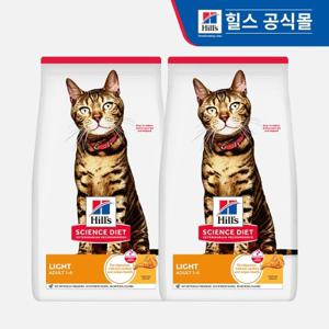 힐스 고양이사료 어덜트 라이트 2kg x 2개_10302HG