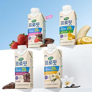 [셀렉스]프로핏 드링크 4종(밀크바닐라/모카초콜릿/바나나/딸기초코) 250ml 18팩