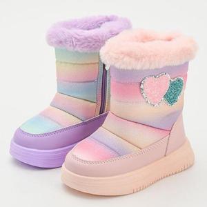 [레비스풋]라미 레인보우 패딩 여아 남아 키즈 주니어 보온 유아동 겨울부츠