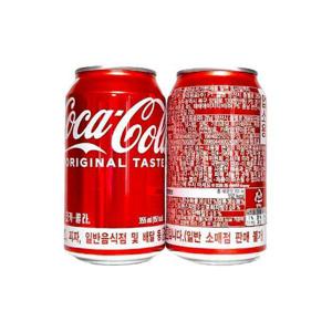 [코카콜라]코카콜라 콜라 업소용 탄산음료 뚱캔 355ml x 18개 /s (42542571)