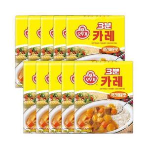 [셀러허브 식품]오뚜기 3분 카레 약간매운맛 200g x 10개