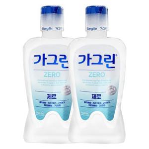 가그린 제로 구강청결제 750ml x2