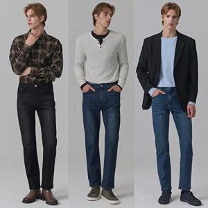 [뱅뱅]26FW 가을 남성 라이크라 스트레이트 데님 3종