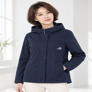 [크로커다일레이디]하이넥 후드 여성 바람막이 점퍼 CLDFJP103