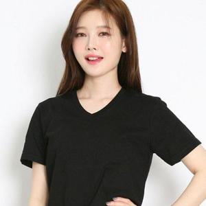 브이넥 반팔 단체티 30수 면 티셔츠 쿨링 반팔티셔츠 기본티