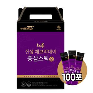 [대상웰라이프] 진생에브리데이 홍삼스틱 순 10mlx100포,1박스