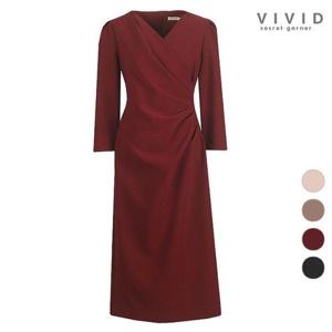 [비비드시크릿가너]VIVID 여성 랩 셔링 봄가을 원피스