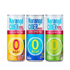 동아오츠카 나랑드 사이다 245ml+그린애플+파인애플 각10캔