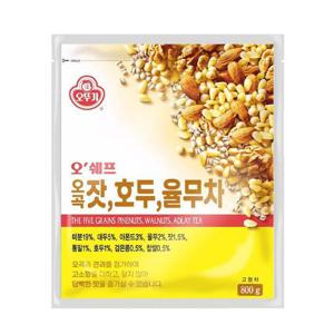 오뚜기 오쉐프 오곡 잣 호두 율무차 800g 자판기 곡물라떼