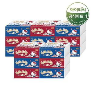 헬로키티 3겹 뽑아쓰는 천연펄프 팝업티슈 골드 110매 X 15입