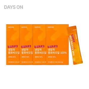[싱글]데이즈온 냉압착 홍화씨오일 100%(6ml x 14포 x 4박스)