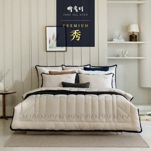 [K] 10%앱할인/프리미엄 순면100% 박술녀 순면 피그먼트 침구 풀세트 (이불1장+베개커버2장+패드1장)