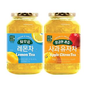 [녹차원] 사과유자차 1KG+레몬차 1KG