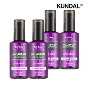 [쿤달]쿤달 마카다미아 울트라 헤어세럼 일랑일랑 100ml 4개