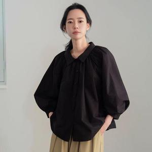 [유니케]로에르 벌룬 소매 블라우스