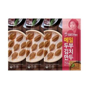 [이푸른]굿푸드 메밀 두부김치만두 756g x 3봉