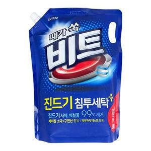 세탁세제 비트 세탁 세제 2L 세탁기 빨래 액체 일반용 리필 빨래세제