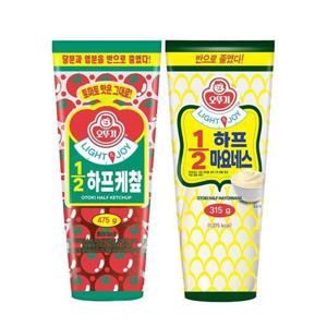 [오뚜기]오뚜기 LIGHTJOY 1/2 하프 케찹 475g + 마요네스 315g 저당 저칼로리 (52781993)