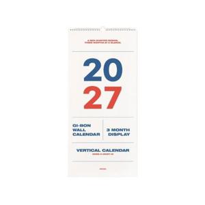 [이노플리아]2027 기본 3단 벽걸이 달력 (스프링 캘린더) 3개월