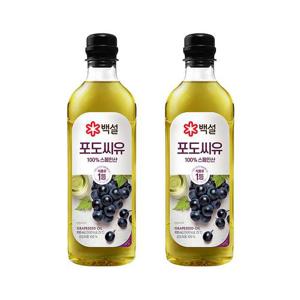 [CJ] 백설 포도씨유 900ml x2개