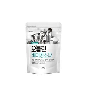 오클린 베이킹소다 1.5kg 다목적 세제 과일 야채 주방 식기 세척