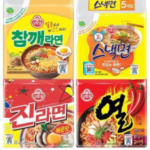 [오뚜기]오뚜기 라면멀티팩(열라면+스낵면+참깨라면+진라면매운맛) (38036597)