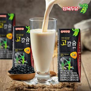 삼육두유 고칼슘 블랙 검은콩 흑미 두유 190ml 12팩