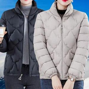데일리 여성 경량 패딩 퀼팅 여성 숏 패딩 간절기 보온 WFNGTHS