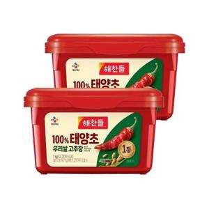 [CJ제일제당]해찬들 우리쌀로 만든 태양초 고추장 1kg x2개