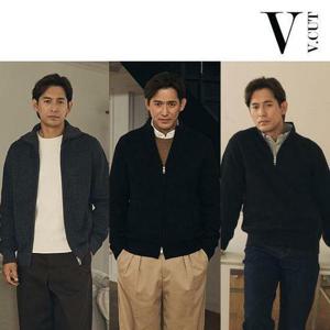 [브이컷][무료배송] [브이컷(v-cut)] [인기 신상] 브이컷 26FW  남성 하찌 니트 집업 3종