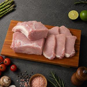 제주직송 흑돼지 등심 500g x 2팩 총1kg