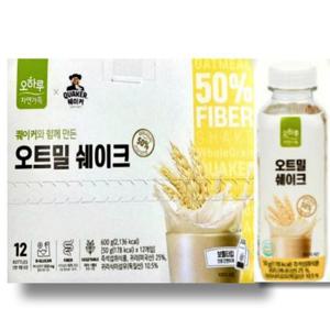 [보리담다] 오하루 자연가득 오트밀 쉐이크 50g x 12개입 2박스
