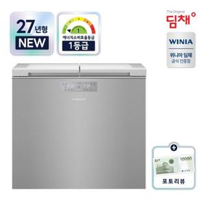 위니아 딤채 김치냉장고 뚜껑형 221L 1등급 2도어 소형김치냉장고 DDLE22ABWRS1