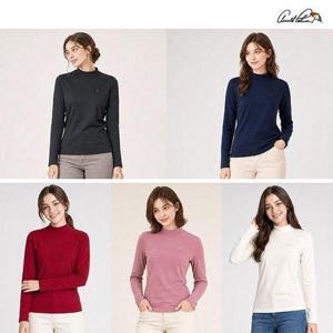 [아놀드파마]여성 가을 모크넥 티셔츠 5종