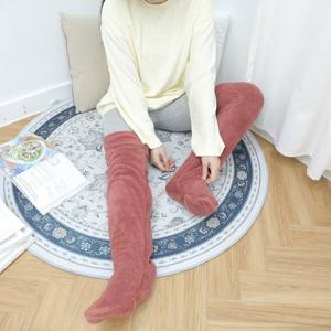 빅베어 레그 워머 로즈 다리 보온 롱 수면 양말 수족냉증 오버니 타이즈 발토시 레깅스
