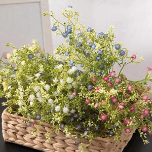 안개꽃 조화 베리안개플라워 부쉬 37cm 5컬러 인테리어 장식 소품 촬영 꾸미기