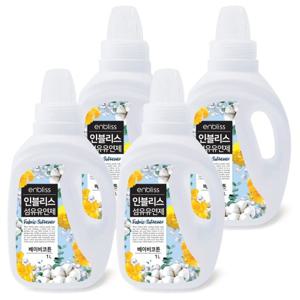 인블리스 저자극 섬유유연제 베이비코튼 1L x4개