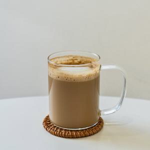 인블룸 홈카페 손잡이 원형 투명 유리컵 H-250ml