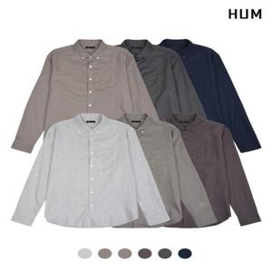 [HUM][HUM]남) 플란넬 솔리드 버튼다운 셔츠(FHOFCSL101P)
