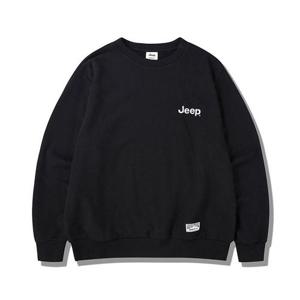 지프 남녀공용 에센셜 스몰 로고 맨투맨 티셔츠 JQ5TSU802BK