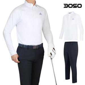 골프코디 아디다스 골프웨어 남성 겨울 골프티셔츠+바지 세트/ADFJA