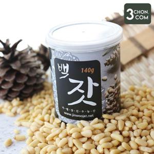 [삼촌밥먹자] 경기도 가평에서 보내드리는 명품 햇 잣 백잣 캔 140g