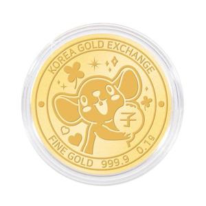 한국금거래소 쥐 순금 코인(메달) 0.1g