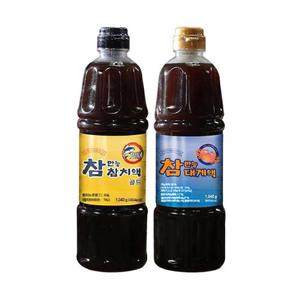 [오색단지] 참만능참치액 골드 900ml(1,040g)  x 1병 + 참만능대게액 900ml(1,050g) x 1병